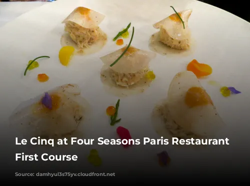 Le Cinq at Four Seasons Paris Restaurant Review-Crab First Course