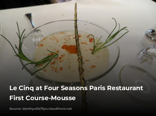 Le Cinq at Four Seasons Paris Restaurant Review-Crab First Course-Mousse