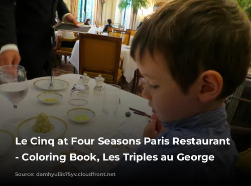 Le Cinq at Four Seasons Paris Restaurant Review - Coloring Book, Les Triples au George V