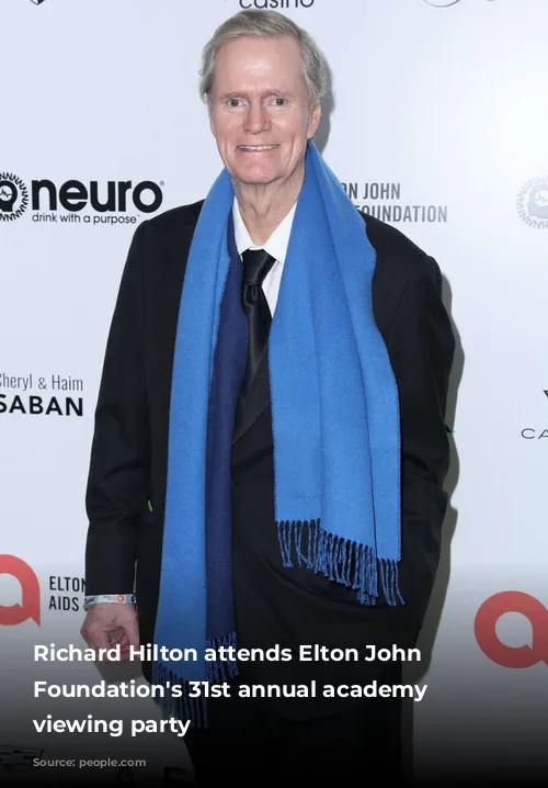 Richard Hilton attends Elton John AIDS Foundation's 31st annual academy awards viewing party