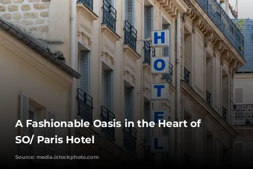 A Fashionable Oasis in the Heart of Paris: SO/ Paris Hotel