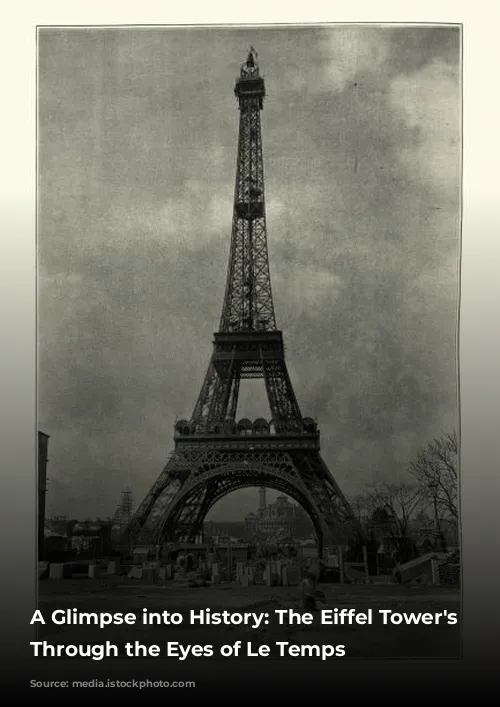 A Glimpse into History: The Eiffel Tower's Construction Through the Eyes of Le Temps