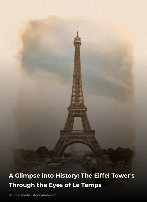 A Glimpse into History: The Eiffel Tower's Construction Through the Eyes of Le Temps