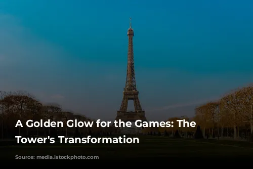 A Golden Glow for the Games: The Eiffel Tower's Transformation