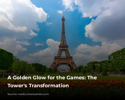 A Golden Glow for the Games: The Eiffel Tower's Transformation