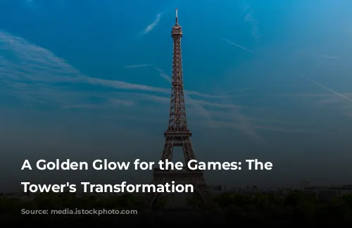 A Golden Glow for the Games: The Eiffel Tower's Transformation