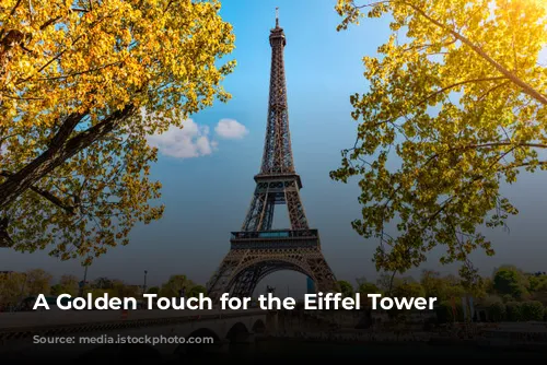 A Golden Touch for the Eiffel Tower