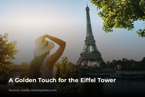 A Golden Touch for the Eiffel Tower