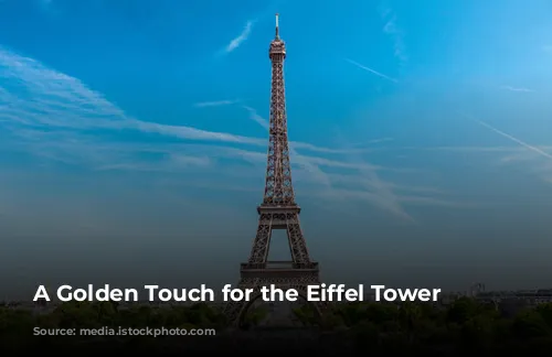 A Golden Touch for the Eiffel Tower