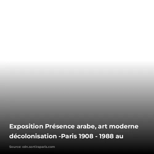 Exposition Présence arabe, art moderne et décolonisation -Paris 1908 - 1988 au Mam