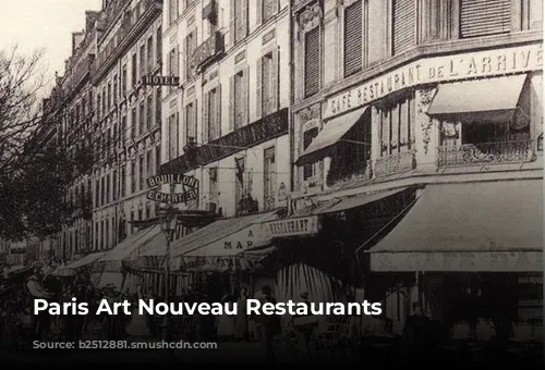 Paris Art Nouveau Restaurants