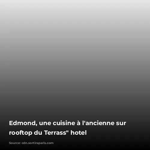 Edmond, une cuisine à l'ancienne sur le rooftop du Terrass