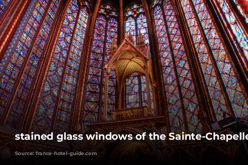 stained glass windows of the Sainte-Chapelle