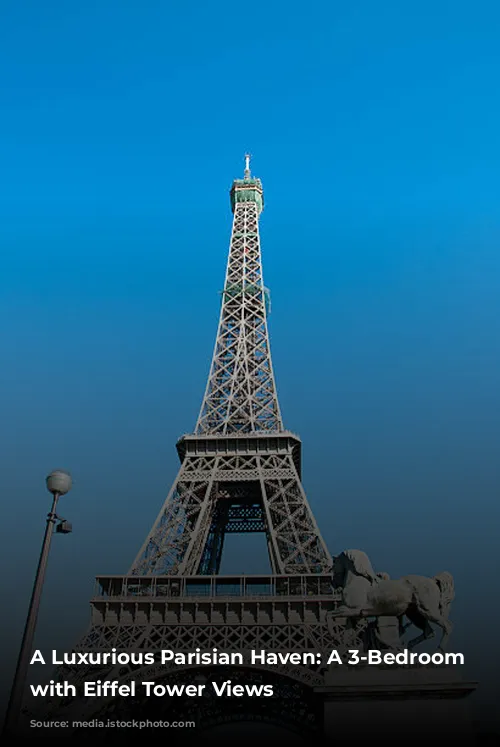 A Luxurious Parisian Haven: A 3-Bedroom Apartment with Eiffel Tower Views