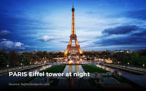 PARIS Eiffel tower at night