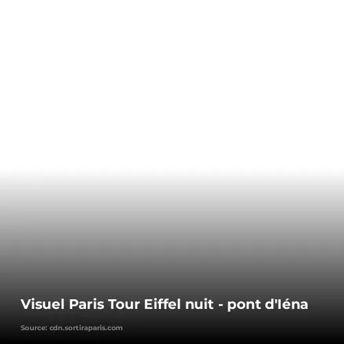 Visuel Paris Tour Eiffel nuit - pont d'Iéna