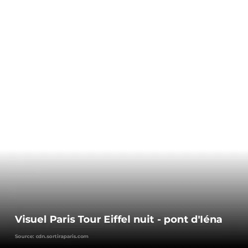 Visuel Paris Tour Eiffel nuit - pont d'Iéna