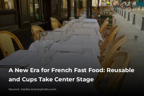 A New Era for French Fast Food: Reusable Plates and Cups Take Center Stage