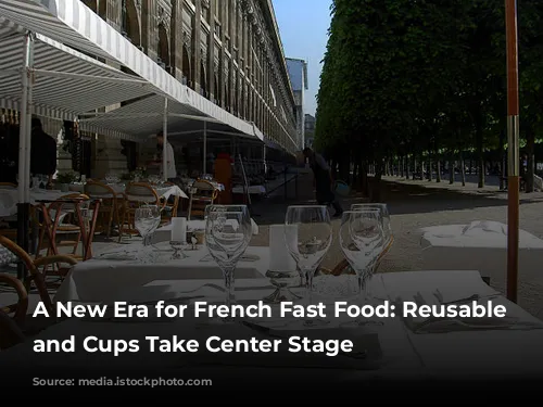 A New Era for French Fast Food: Reusable Plates and Cups Take Center Stage