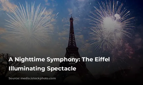 A Nighttime Symphony: The Eiffel Tower’s Illuminating Spectacle