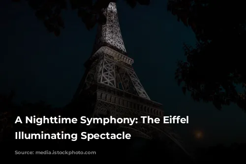 A Nighttime Symphony: The Eiffel Tower’s Illuminating Spectacle