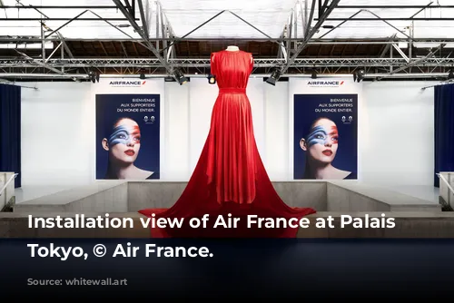 Installation view of Air France at Palais de Tokyo, © Air France.