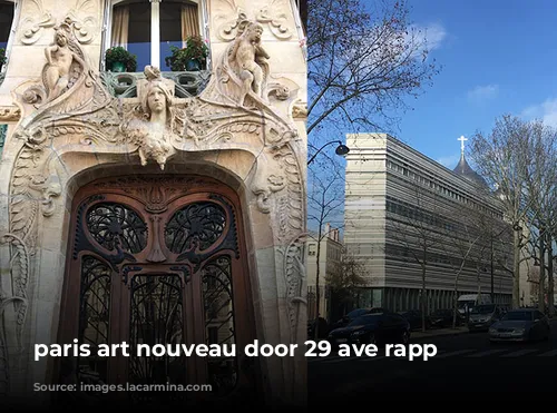 paris art nouveau door 29 ave rapp