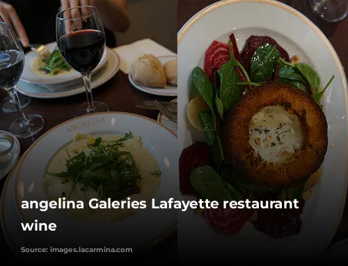 angelina Galeries Lafayette restaurant food wine