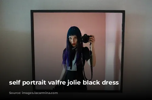 self portrait valfre jolie black dress