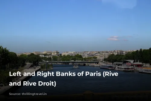 Left and Right Banks of Paris (Rive Gauche and Rive Droit)