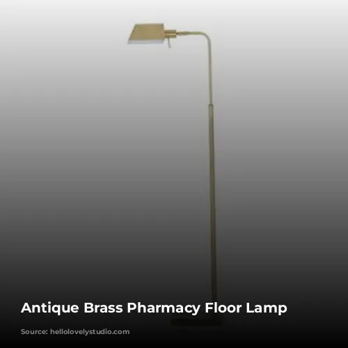 Antique Brass Pharmacy Floor Lamp