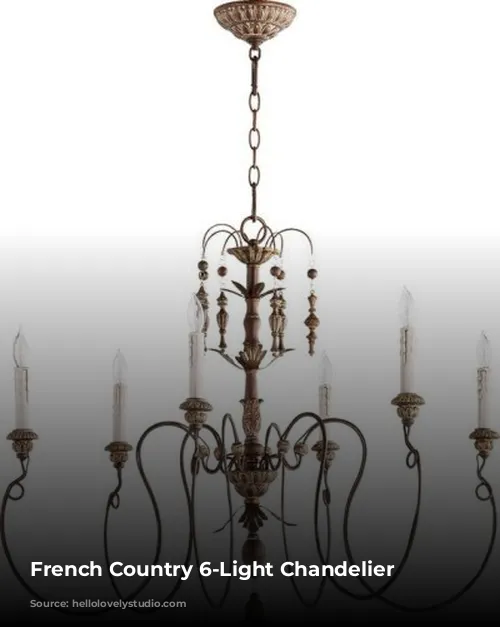 French Country 6-Light Chandelier