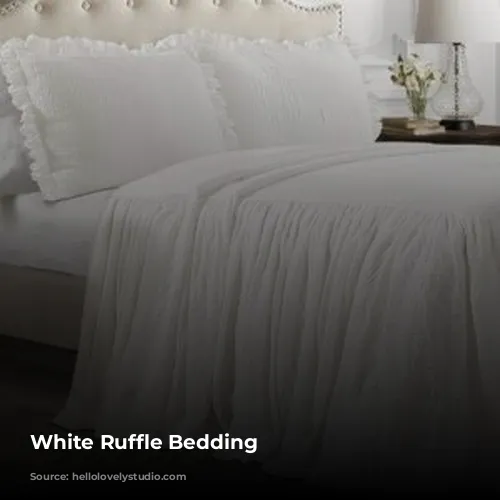 White Ruffle Bedding