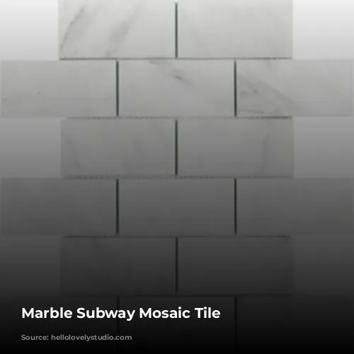 Marble Subway Mosaic Tile