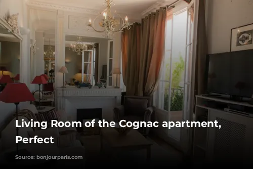 Living Room of the Cognac apartment, Paris Perfect