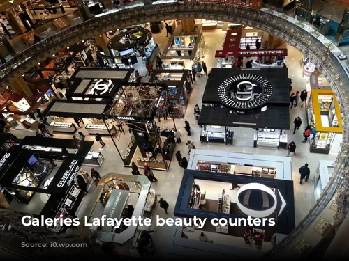 Galeries Lafayette beauty counters