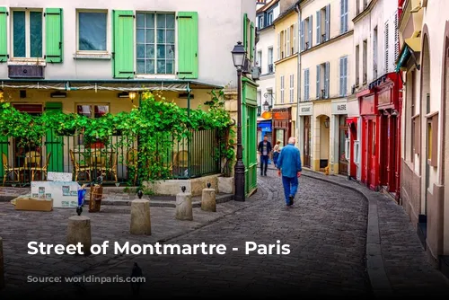 Street of Montmartre - Paris