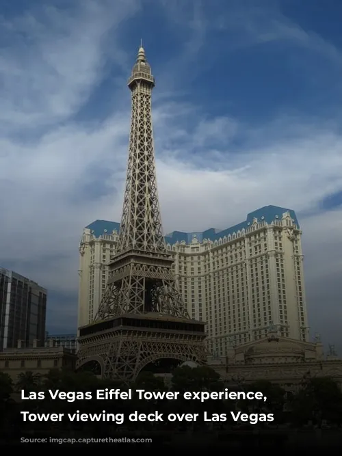 Las Vegas Eiffel Tower experience, Eiffel Tower viewing deck over Las Vegas