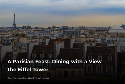 A Parisian Feast: Dining with a View of the Eiffel Tower