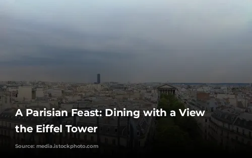 A Parisian Feast: Dining with a View of the Eiffel Tower