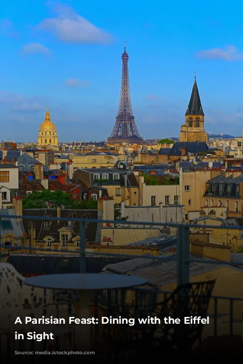 A Parisian Feast: Dining with the Eiffel Tower in Sight