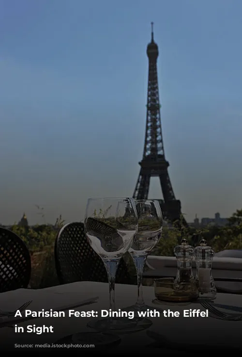 A Parisian Feast: Dining with the Eiffel Tower in Sight