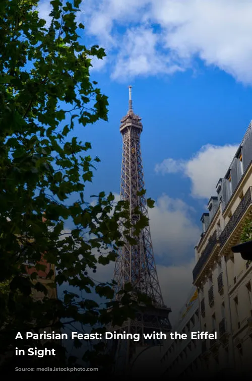 A Parisian Feast: Dining with the Eiffel Tower in Sight