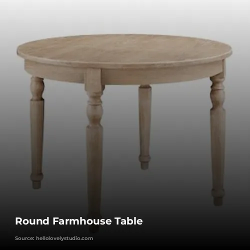 Round Farmhouse Table