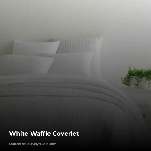 White Waffle Coverlet