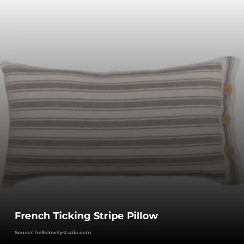 French Ticking Stripe Pillow