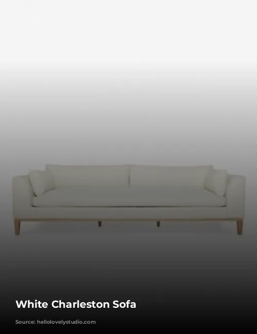 White Charleston Sofa