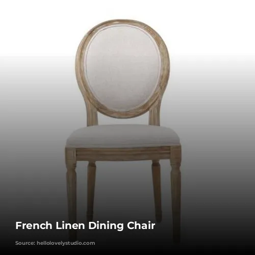 French Linen Dining Chair