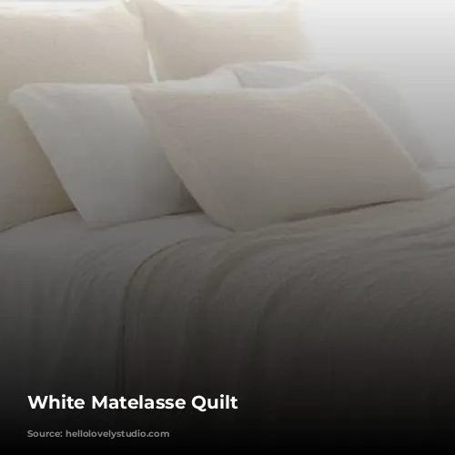 White Matelasse Quilt