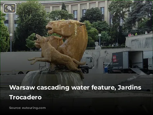 Warsaw cascading water feature, Jardins du Trocadero